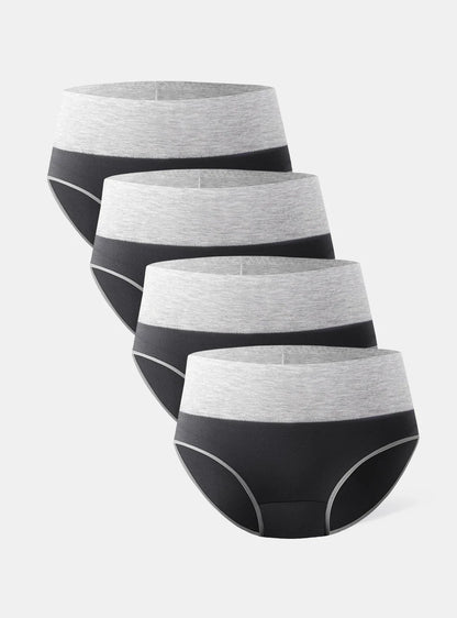 Bamboo Breathable High-Rise Briefs (4-Pack)