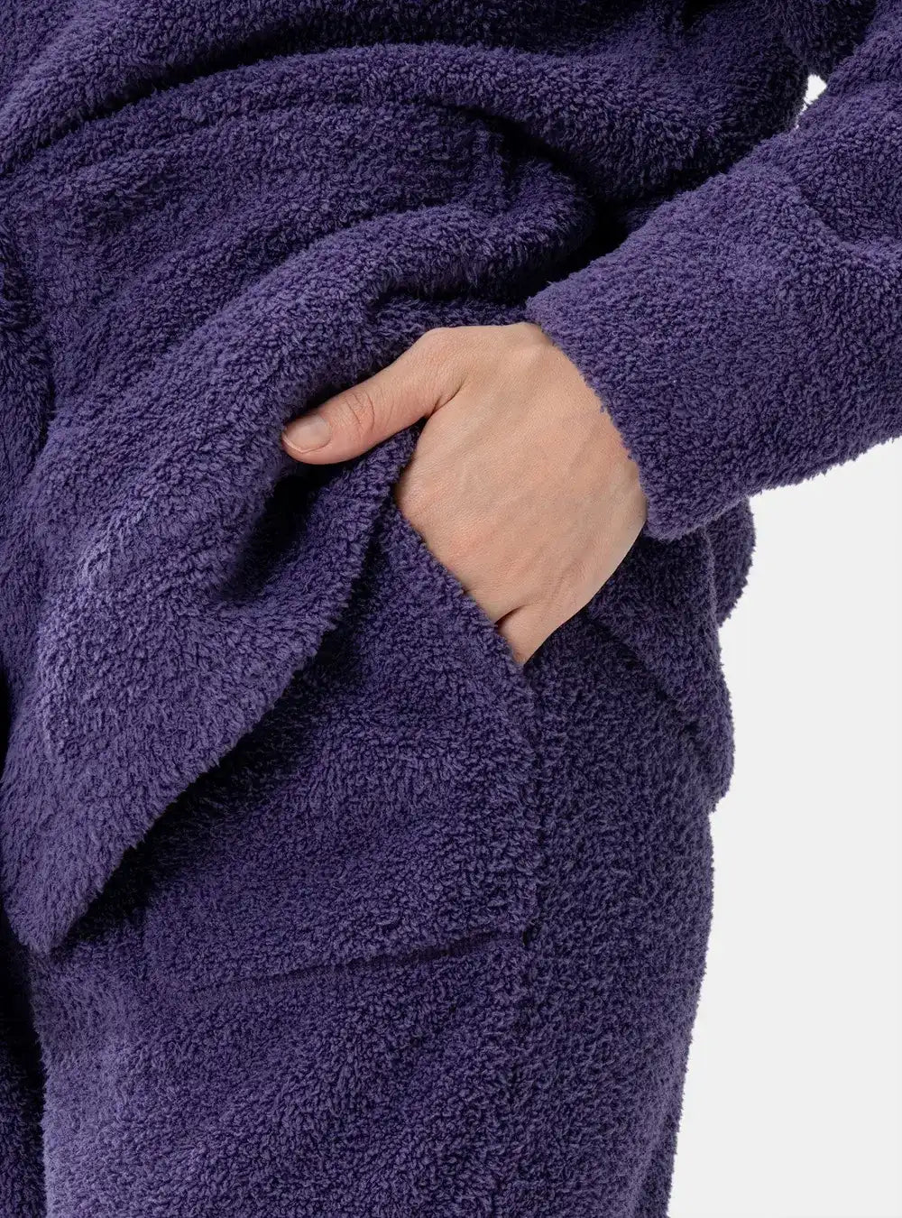 Plush Fleece Snap-Front Pajama Set