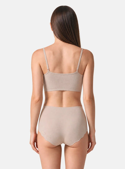 Seamless Scalloped Mid-Rise Briefs (6-Pack)
