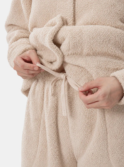 Plush Fleece Snap-Front Pajama Set