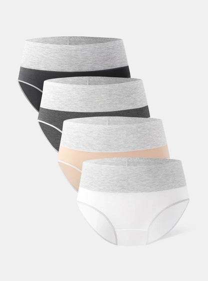Bamboo Breathable High-Rise Briefs (4-Pack)