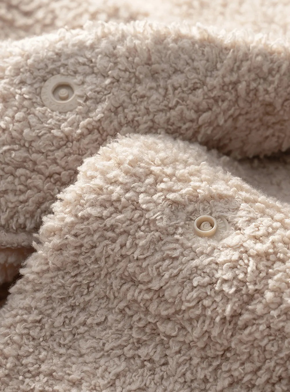 Plush Fleece Snap-Front Pajama Set