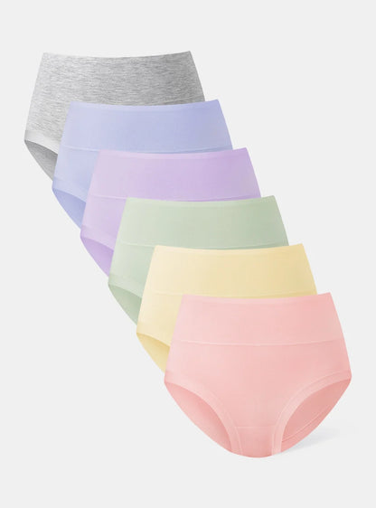 Bamboo Breathable High Rise Briefs (6-Pack)