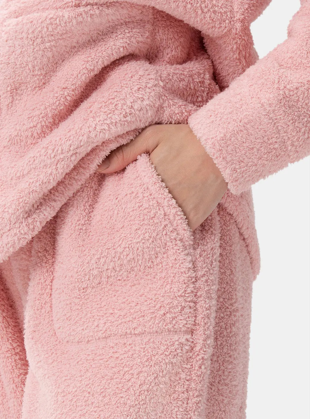 Plush Fleece Snap-Front Pajama Set