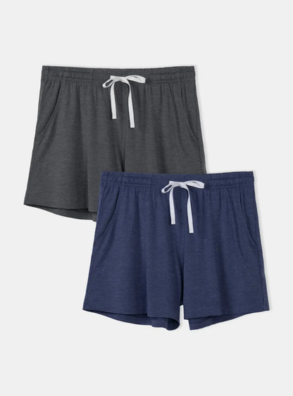 Women's Bamboo Soft Sleep Shorts (2-Pack)