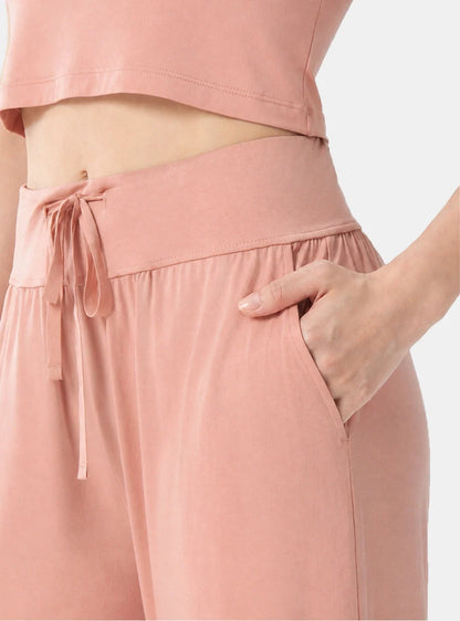 Cotton-Rayon Smooth Relaxed Lounge Pants
