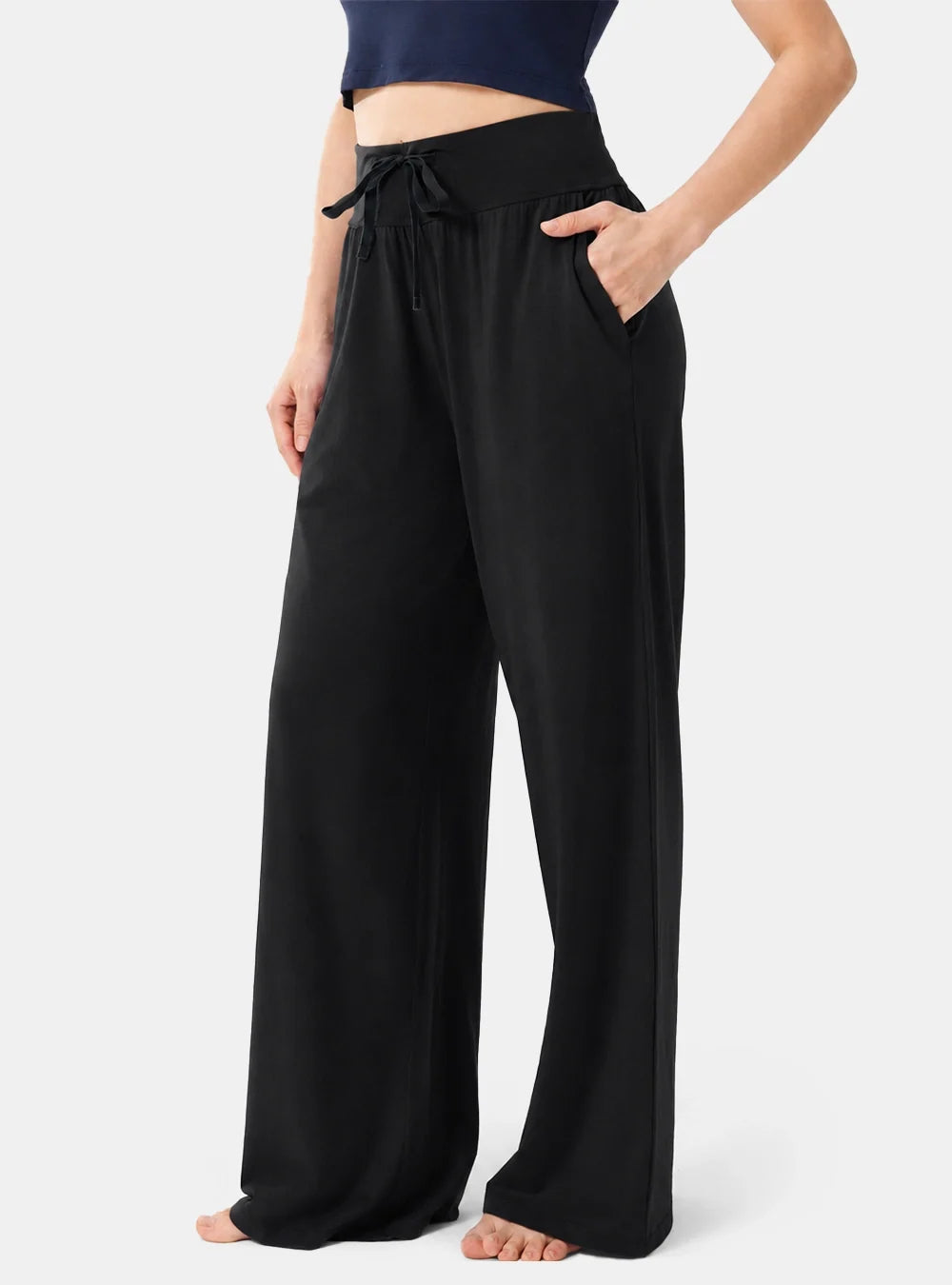 Cotton-Rayon Smooth Relaxed Lounge Pants