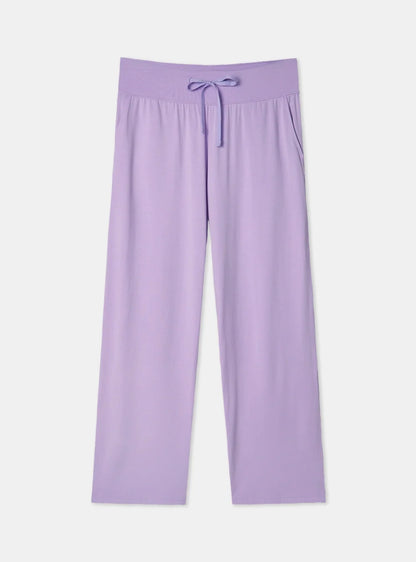 Cotton-Rayon Smooth Relaxed Lounge Pants