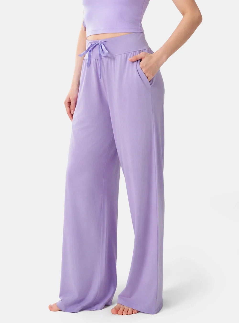 Cotton-Rayon Smooth Relaxed Lounge Pants