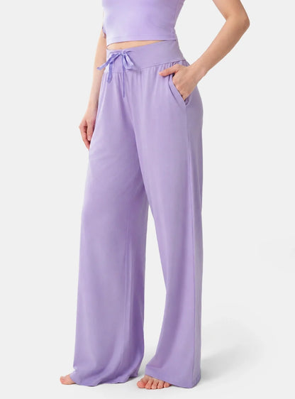 Cotton-Rayon Smooth Relaxed Lounge Pants