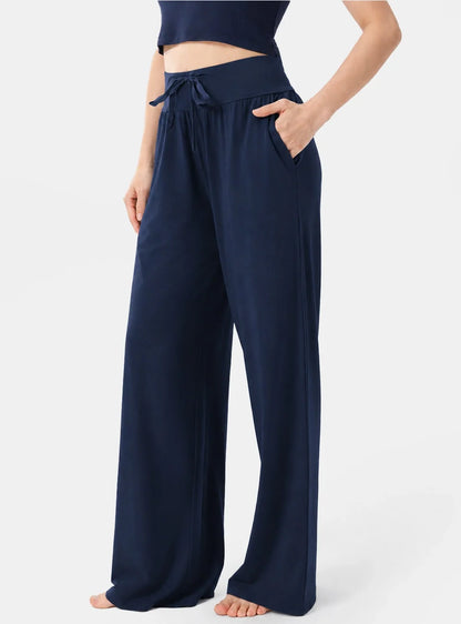 Cotton-Rayon Smooth Relaxed Lounge Pants