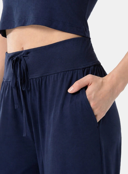 Cotton-Rayon Smooth Relaxed Lounge Pants