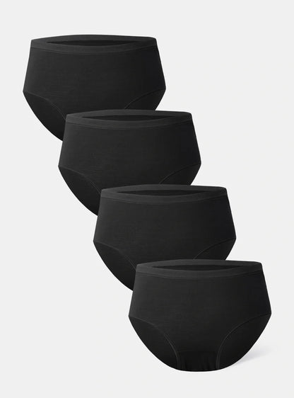 Bamboo Moisture Wicking High-Rise Briefs (4-Pack)