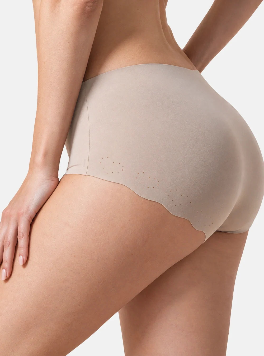 Seamless Scalloped Mid-Rise Briefs (6-Pack)