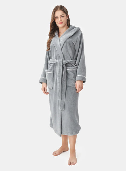 Hooded Fluffy Plush Robe