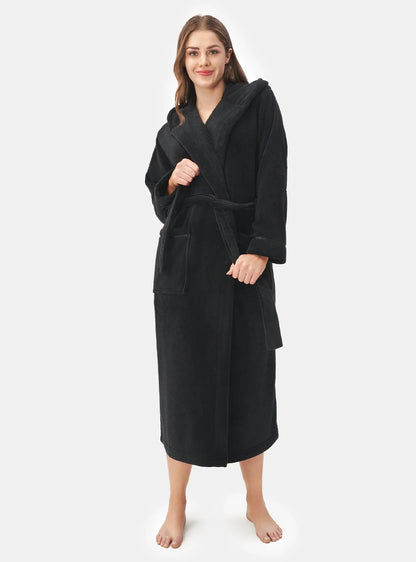 Hooded Fluffy Plush Robe
