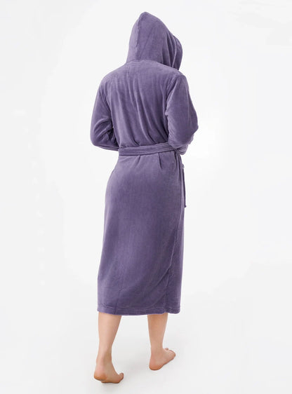Hooded Fluffy Plush Robe