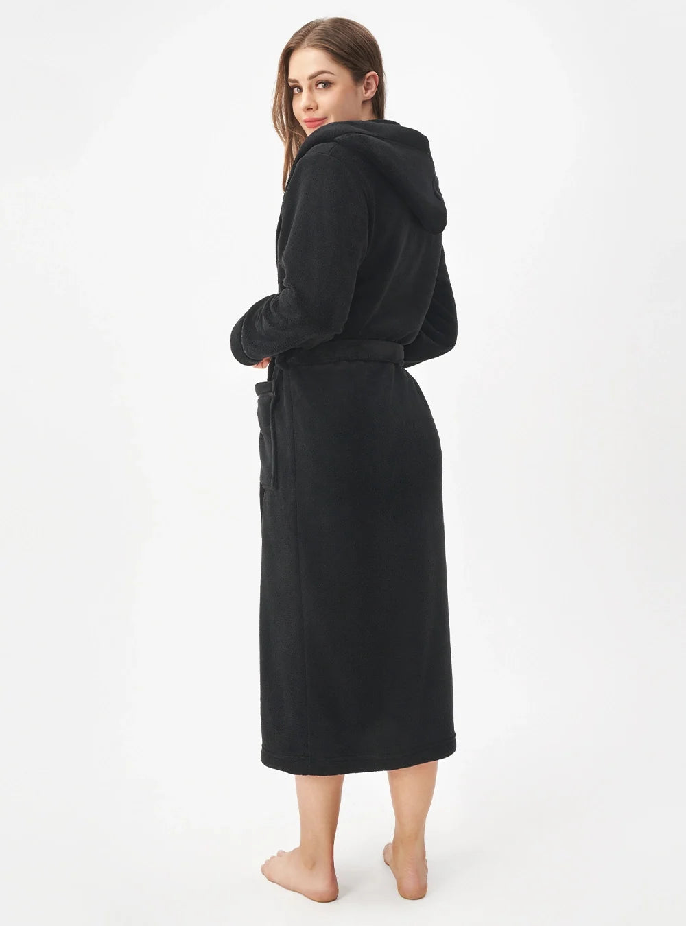 Hooded Fluffy Plush Robe