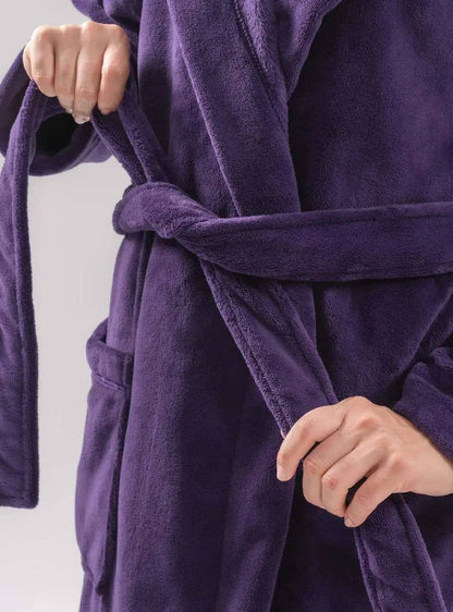 Hooded Fluffy Plush Robe