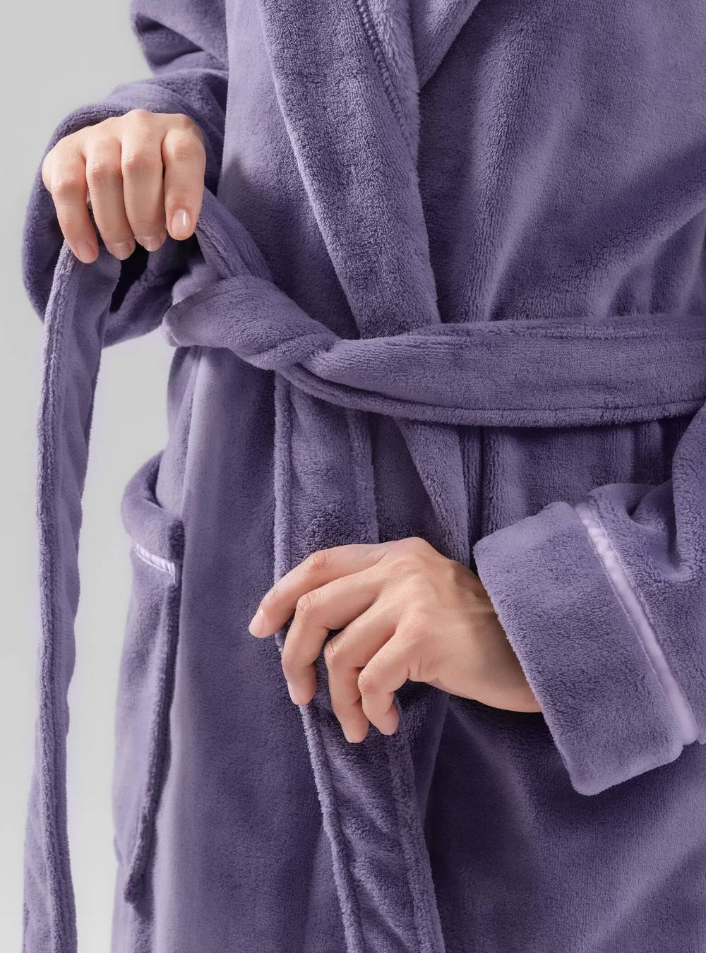 Hooded Fluffy Plush Robe