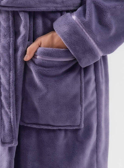 Hooded Fluffy Plush Robe