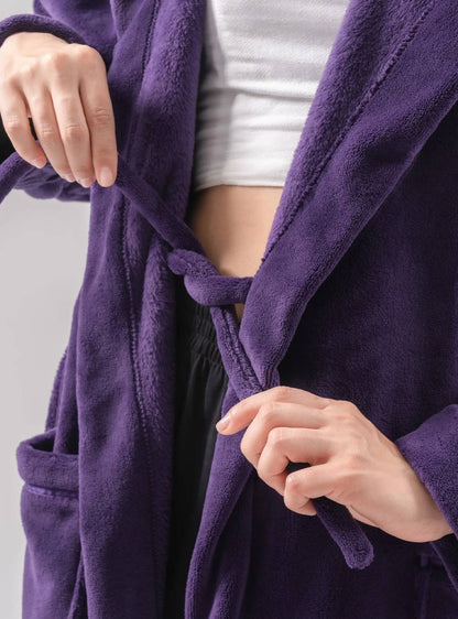 Hooded Fluffy Plush Robe