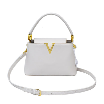 The Margot Bag — Structured Top Handle Bag with Gold Hardware