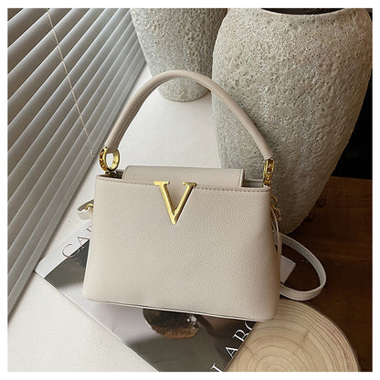 The Margot Bag — Structured Top Handle Bag with Gold Hardware