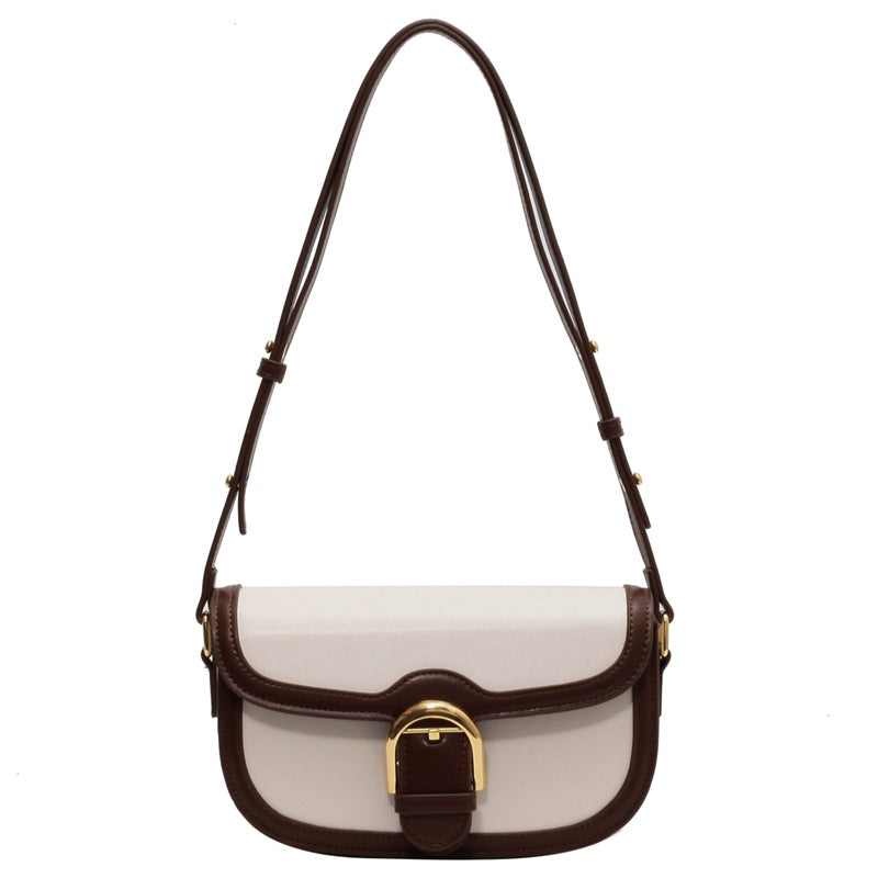 The Ines Bag — Buckle Saddle Crossbody in Vegan Leather