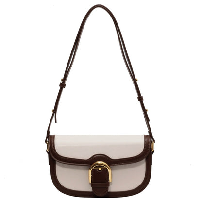 The Ines Bag — Buckle Saddle Crossbody in Vegan Leather