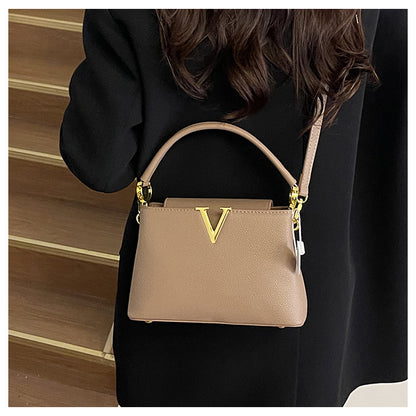 The Margot Bag — Structured Top Handle Bag with Gold Hardware