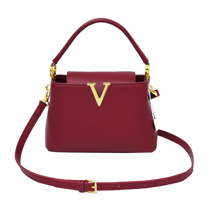 The Margot Bag — Structured Top Handle Bag with Gold Hardware