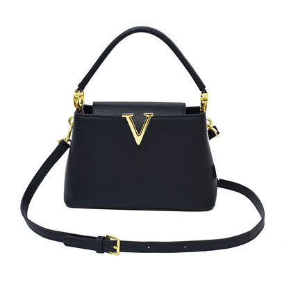 The Margot Bag — Structured Top Handle Bag with Gold Hardware