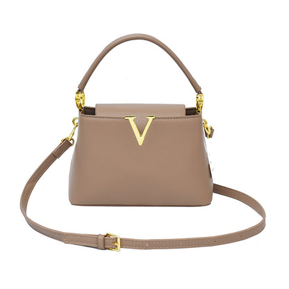 The Margot Bag — Structured Top Handle Bag with Gold Hardware