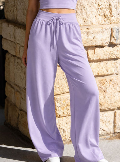 Cotton-Rayon Smooth Relaxed Lounge Pants